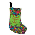 Holiday Print 100% Recycled PET Stocking